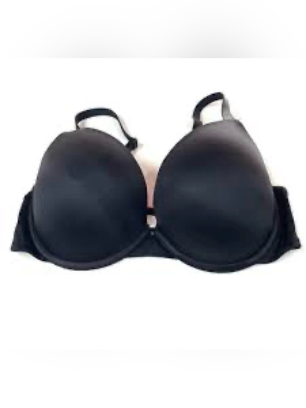 Pink By Victorias Secret 34DDD Everywhere Pushup Bra Padded Solid Black